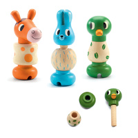 Djeco - Rondanimo Wooden Screw Animals (DAMAGED BOX)