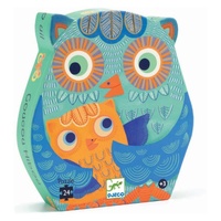 Djeco - Hello Owl Silhouette Puzzle (24 pieces)
