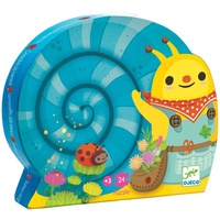 Djeco - Snail Silhouette Puzzle (24pce)