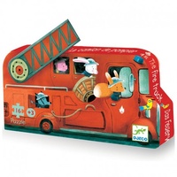 Djeco - Fire Truck Puzzle 16pc