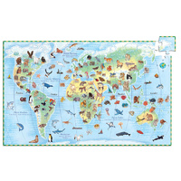 Djeco - Animals of the World Discovery Puzzle 100pcs