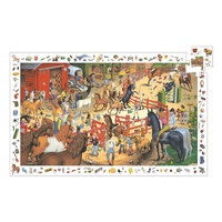 Djeco - Horse Riding Observation Puzzle 200pcs