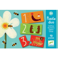Djeco - Numbers Duo Puzzles (DAMAGED BOX)