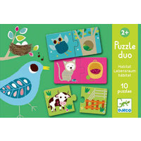 Djeco - Puzzle Duo Habitat