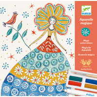 Djeco - Romantic Flowers Water Colour Kit