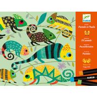Djeco - Coloured Jungle Oil Pastel Workshop