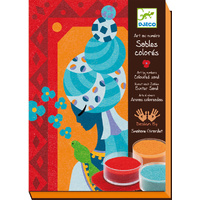 Djeco - Blue Princess Coloured Sand Art Kit