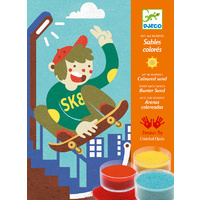 Djeco - Boardsport Fun Coloured Sand Kit