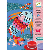 Djeco - Fish Rainbow Sand & Glitter Art Kit
