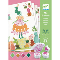 Djeco - Flower Girls Stamp Set