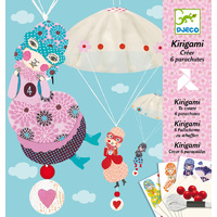 Djeco - Kirigami Parachutes Girls Team