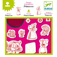 Djeco - Princesses Stamp Kit