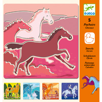 Djeco - Stencils Horses