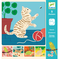 Djeco - Cute Companions Stencils