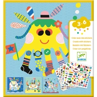 Djeco - Create Sea Creatures Stickers