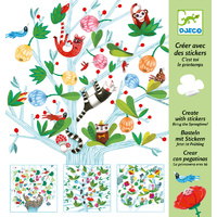 Djeco - Create With Stickers - Bring the Springtime