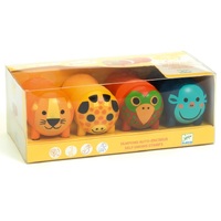 Djeco - Safari Animal Stamps for Little Ones (DAMAGED BOX)