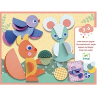 Djeco - Round and Round Paper Collage (DAMAGED BOX)