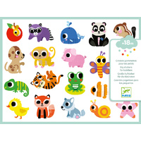 Djeco - Baby Animals Puffy Stickers