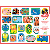 Djeco - All Shapes & Sizes Puffy Stickers