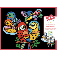 Djeco - Baby Birds Velvet Colouring
