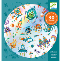 Djeco - Intergalactic Stickers (30 pack)
