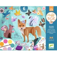 Djeco - Fluffy Animals Art & Craft Activity Box
