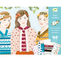 Djeco - Four Season Girls Ribbons & Rhinestones