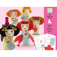 Djeco - Kokeshis Paper Toys
