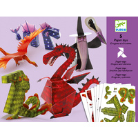 Djeco - Dragons & Chimeras Paper Toys