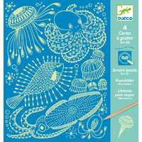 Djeco - Sea Life Scratch Cards