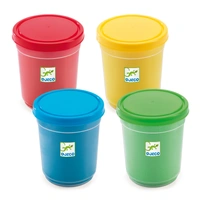 Djeco - Bright Modelling Dough (4 pots)