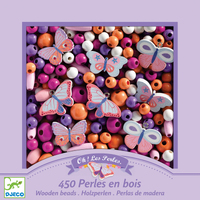 Djeco - Butterfly Wooden Beads (DAMAGED BOX)
