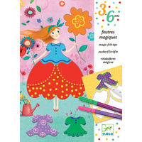 Djeco - Marie's Pretty Dresses Felt Tips