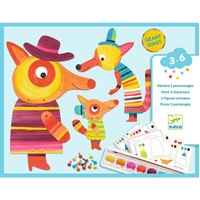 Djeco - Fox Family Painting Set