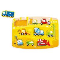 Hape - Construction Site Peg Puzzle