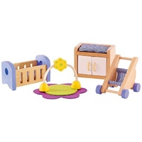 Hape - All Seasons Dollhouse Baby Room