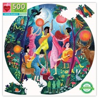 eeBoo - Moondance Round Puzzle 500pc