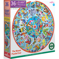 eeBoo - Good Deeds Round Puzzle 36pc