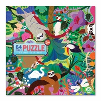 eeBoo - Sloths at Play Puzzle 64pc