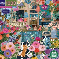 eeBoo - English Flower Shop Puzzle 1000pc