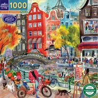 eeBoo - Artists in Amsterdam Puzzle 1000pc