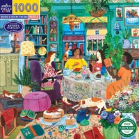 eeBoo - Books & Tea By The Sea Puzzle 1000pc
