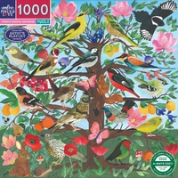 eeBoo - French Medieval Song Birds Puzzle 1000pc