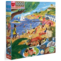 eeBoo - Beach Umbrellas Puzzle 1000pc