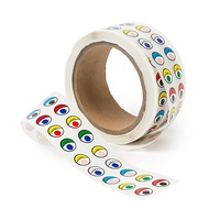 EC - Adhesive Eyes Assorted Colours Roll of 2000