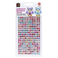 EC - Adhesive Rainbow Gems (set of 200)