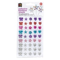 EC - Adhesive Rainbow Jewels Set of 50