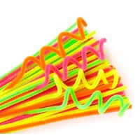 EC - Chenille Neon Stems 4 Colours (100 pack)