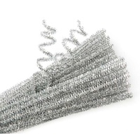 EC - Chenille Stems Silver (100 pack)